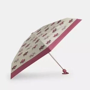 Coach Uv Protection Mini Umbrella With Candy Print